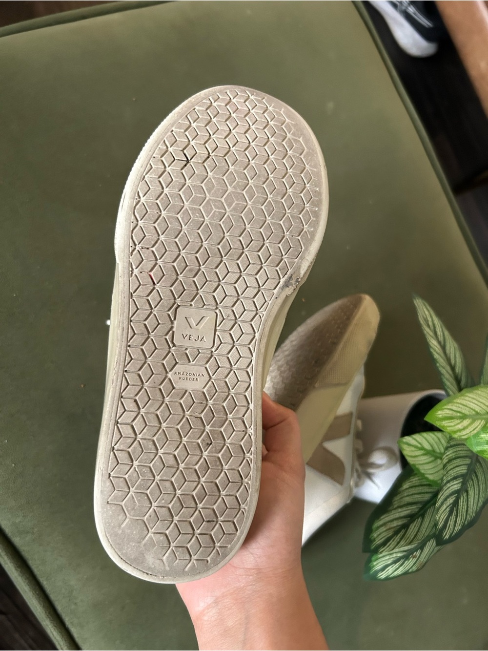 Veja Campo Almond Shoes Womens Size 6 White Leather Sneakers - Picture 10 of 10